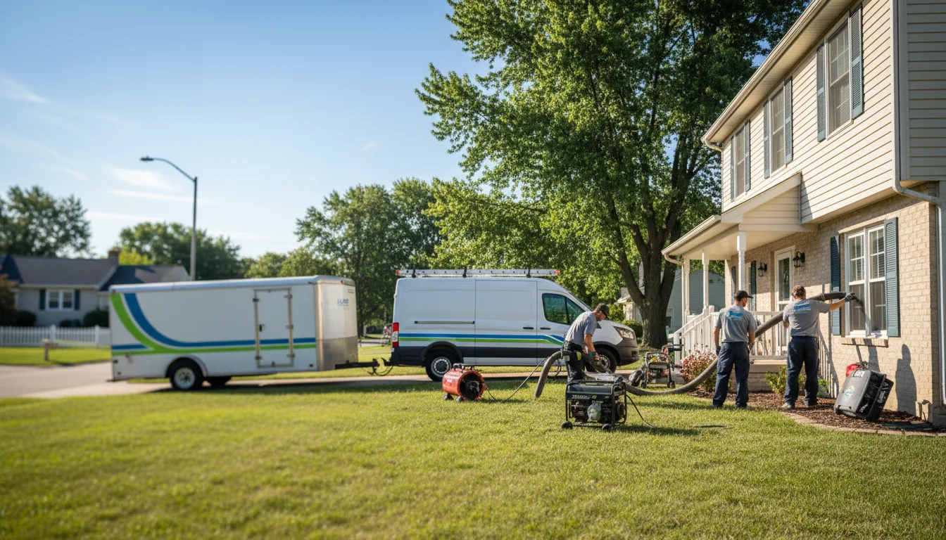 Flooded Basement Restoration And Cleanup With Repair in Greenup, IL near me